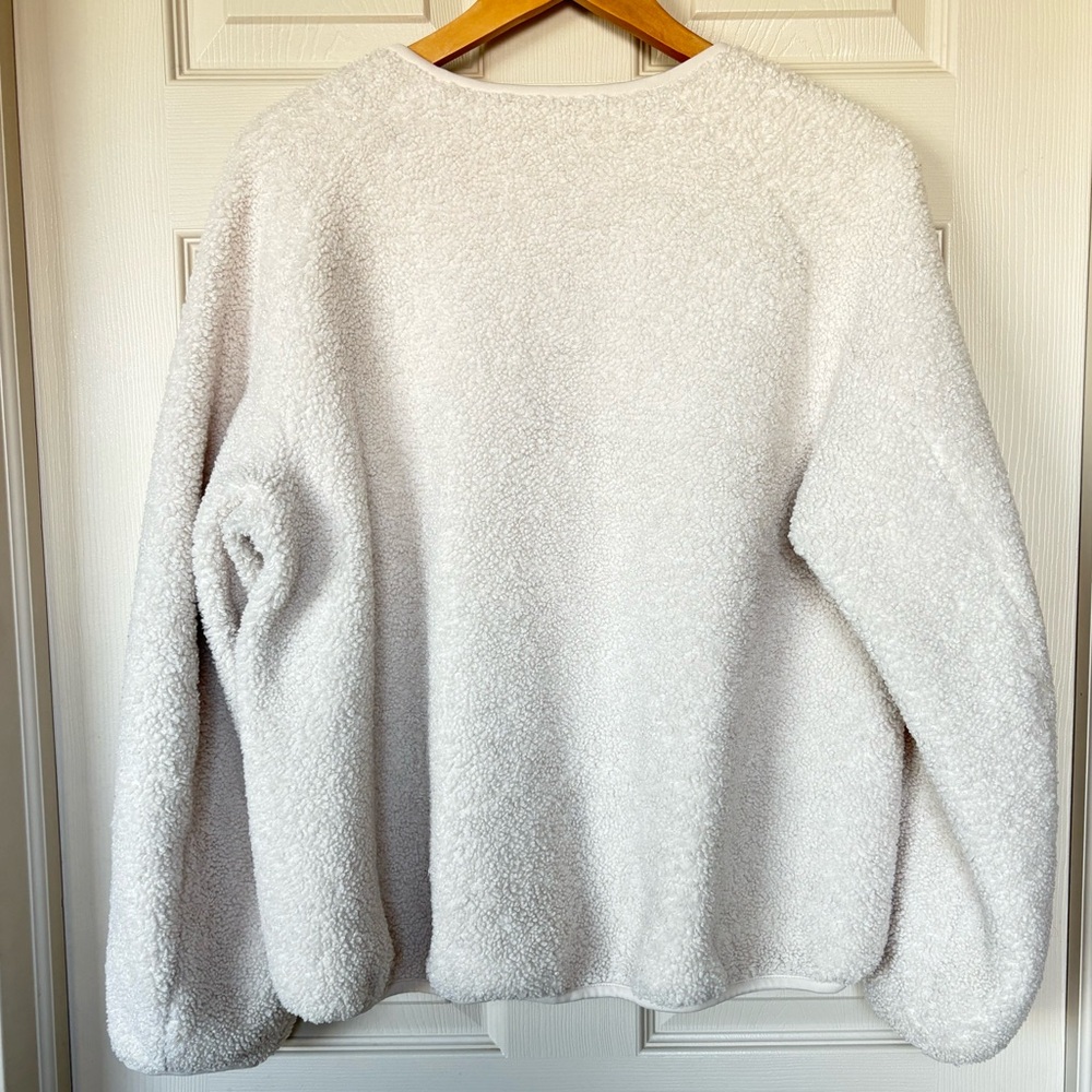 Uniqlo Fleece/Teddy Jacket cream - Picture 4 of 12